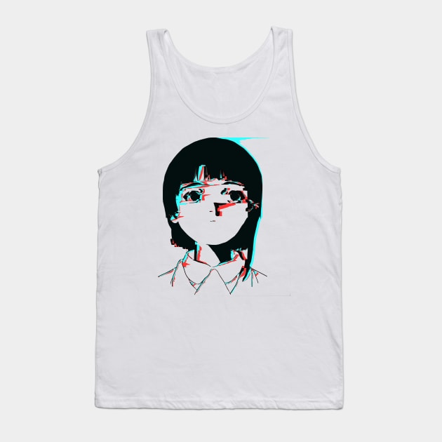 Lain 3D Glitch 01 Tank Top by RAdesigns